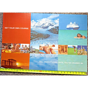 Vintage Travel Poster CLIA Cruise Lines International Association Advertising